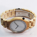 Custom logo wood wristwatch with Japan 2035 movement quartz watch